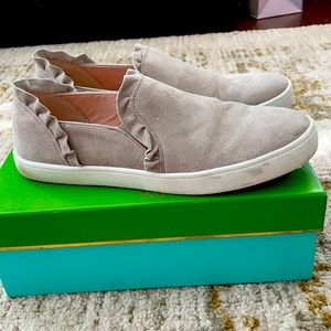 Kate Spade Gray Suede Sneakers